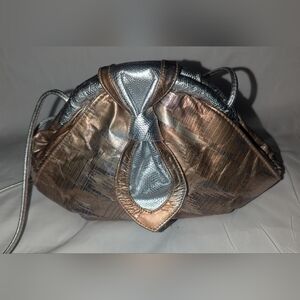 Colini New York Vintage  Metallic Women's Crossbody Clutch Bag.